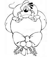 coloriage diddl boule de noel
